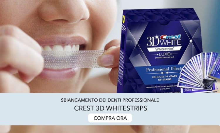sbiancamento professionale dei denti da Crest 3D White